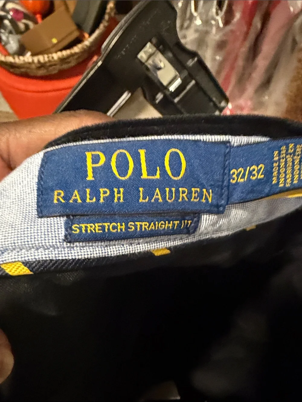 Polo by Ralph Lauren Dark Navy Blue Corduroy Trousers